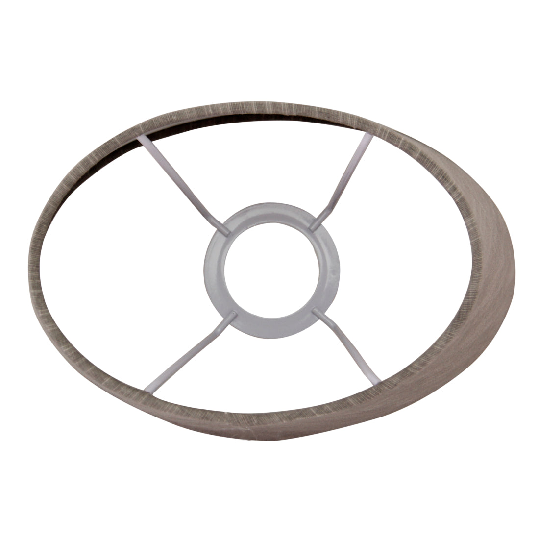 Deze grijze lampenkap in ovale vorm voegt een moderne touch toe aan je interieur. Perfect voor sfeervolle verlichting.