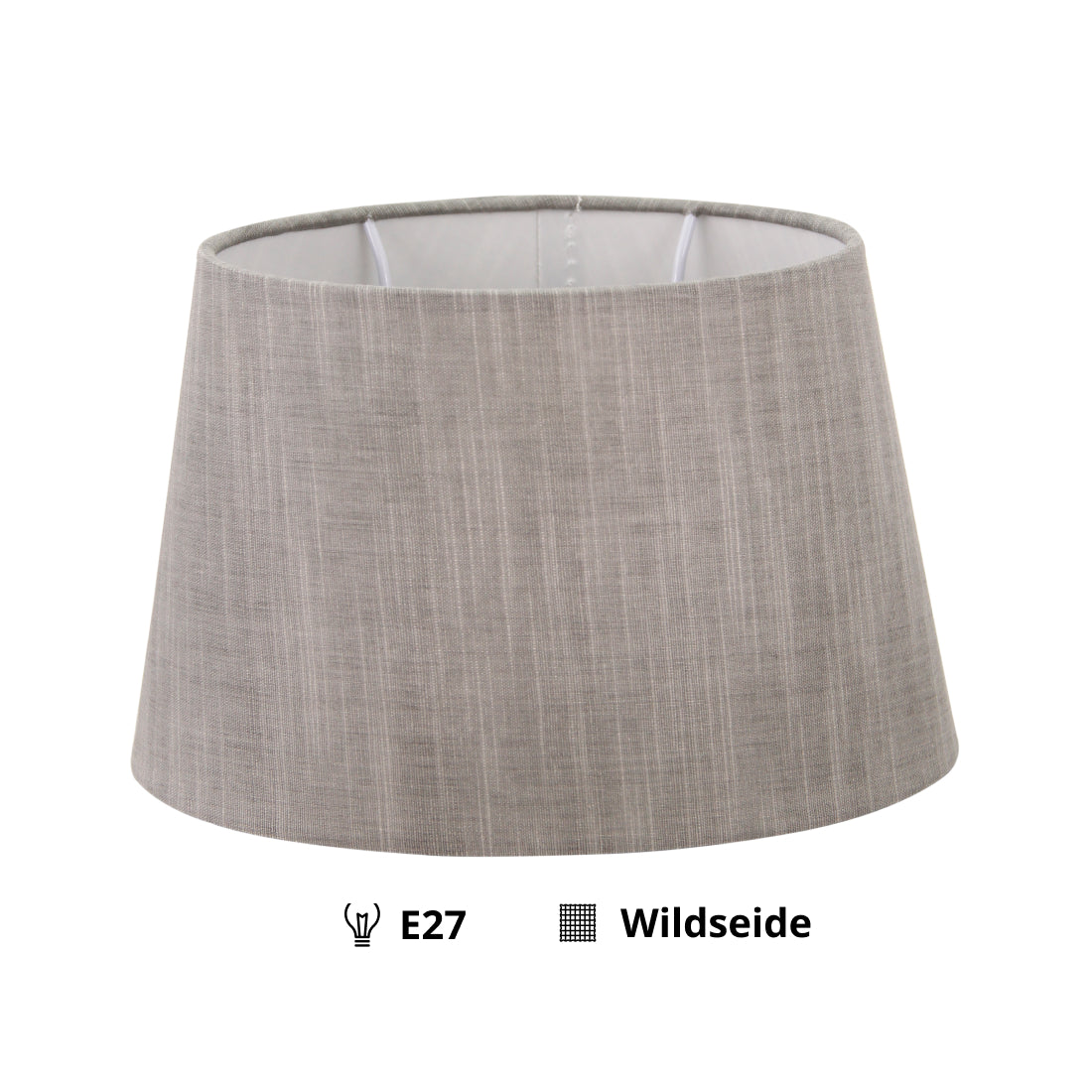Deze grijze lampenkap in ovale vorm biedt een moderne uitstraling. Perfect voor het creëren van een sfeervolle ambiance.