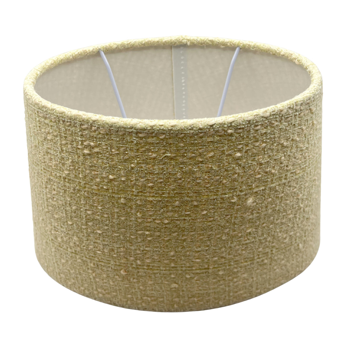 A captivating khaki oval lampshade, perfect for adding a touch of warmth. Its unique design enhances any light fixture