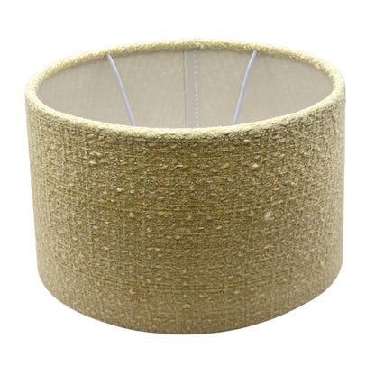 A captivating khaki oval lampshade, perfect for adding a touch of warmth. Its unique design enhances any light fixture