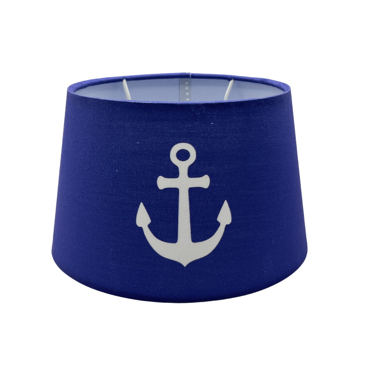 Frisse lichtblauwe lampenkap in een ovale vorm. Perfect voor een speelse touch in je interieur en sfeervolle verlichting.