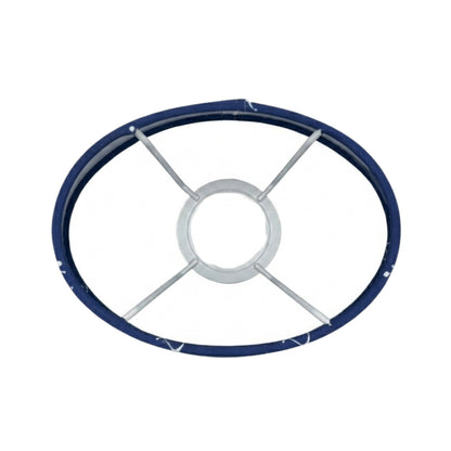 Lichtblauwe lampenkap met een ovale vorm, perfect voor een frisse en moderne uitstraling in je interieur.