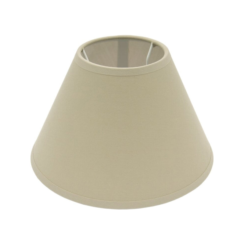 Moderne lichtbruine lampenkap van Ø20 cm voor een warme, sfeervolle uitstraling. Ideaal voor elke hedendaagse inrichting.