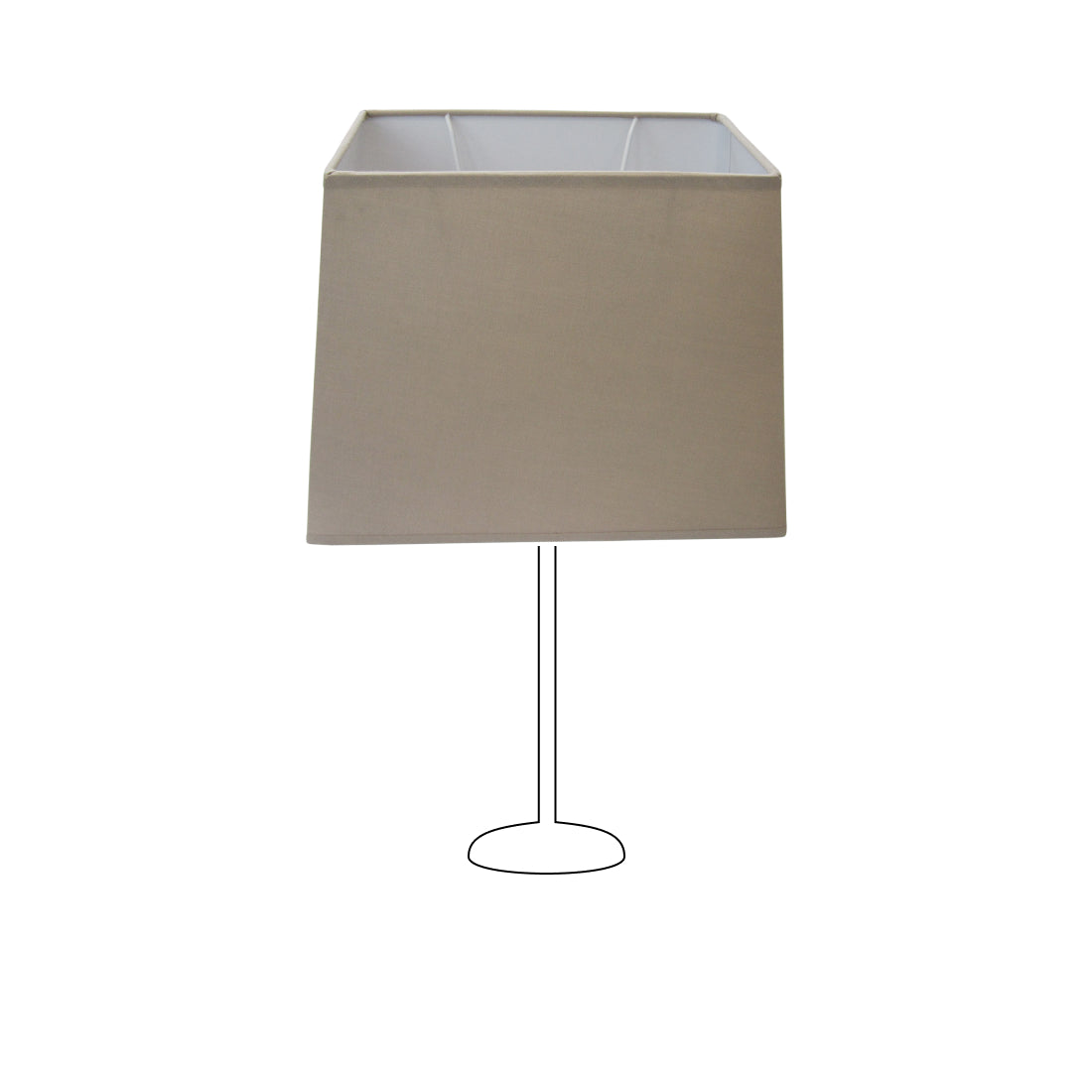 Een lichtbruine lampenkap in een modern design. Perfect voor een warme sfeer in uw interieur.