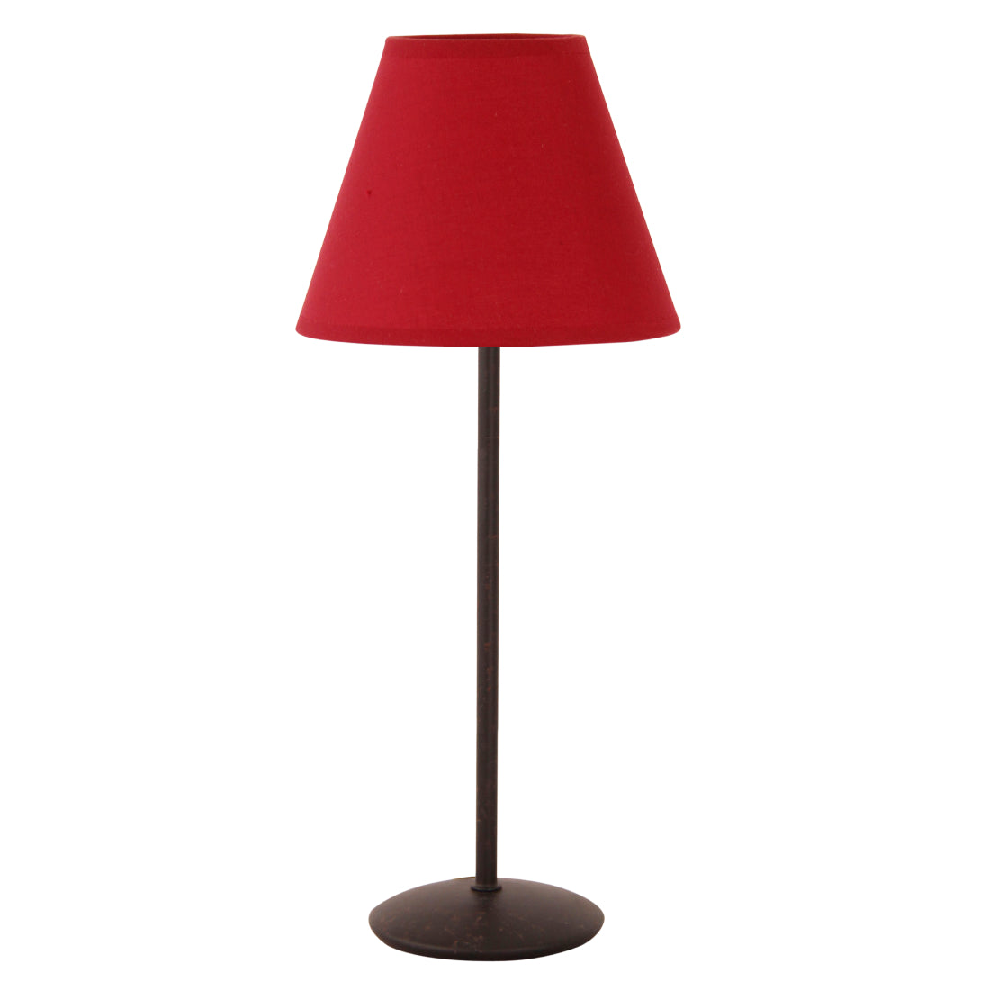 Deze rode lampenkap voegt een speelse touch toe aan je interieur. Perfect voor een warme en gezellige sfeer.