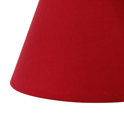 Deze moderne lampenkap in fel rood geeft een speelse tint aan elke ruimte. Ideaal voor een levendige sfeer!