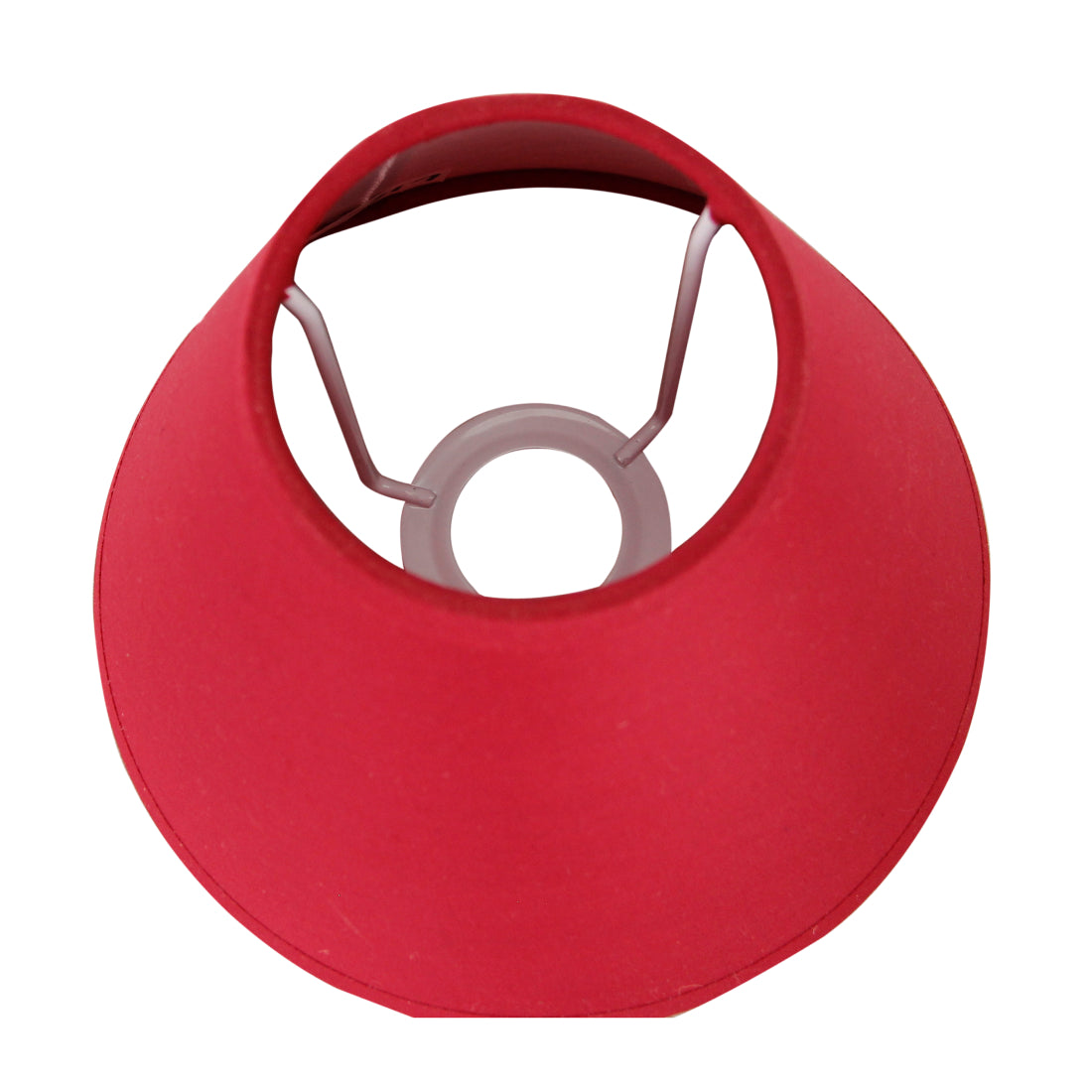 Deze moderne lampenkap in rood geeft je interieur een speelse touch. Perfect voor een eigentijdse look in elke ruimte.