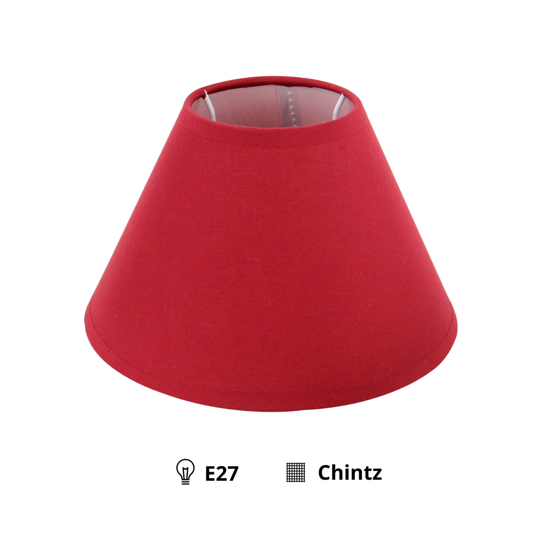 Vibrante rode lampenkap van 20 cm, perfect voor een moderne touch in je interieur. Een eye-catcher boven elke tafel.