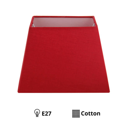 Bijzondere detailfoto van de moderne rode lampenkap Conica. Perfect voor een opvallende touch in uw interieur.