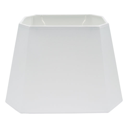 Strakke witte lampenkap Conica met acht zijden voor een moderne uitstraling. Perfect voor sfeervolle verlichting in huis.