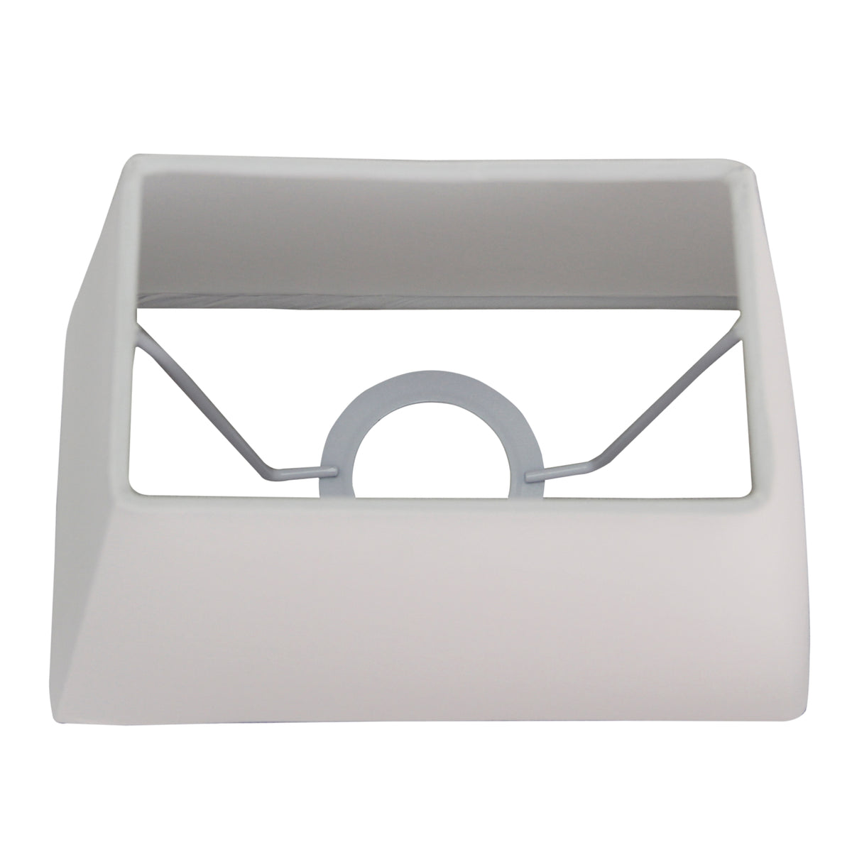 Een trendy lampenkap in wit met een strak, modern design. Perfect voor een frisse uitstraling in je interieur.