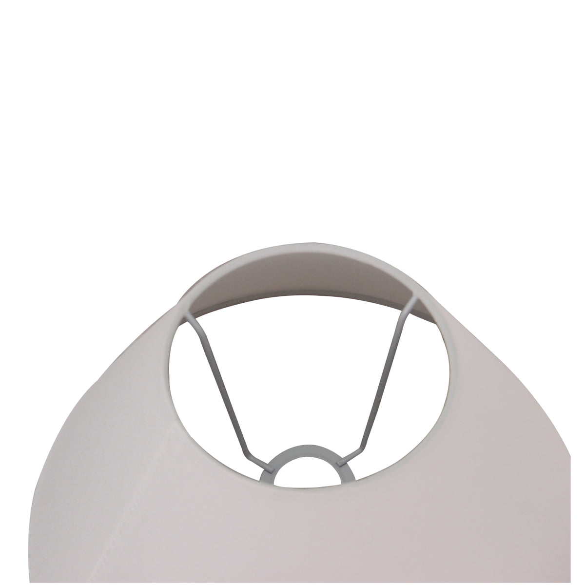 Van bovenaf zie je de strakke, witte lampenkap van Ø35 cm. Perfect voor een frisse uitstraling in elke kamer.