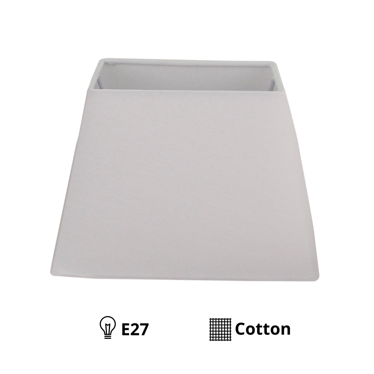 Minimalistische witte lampenkap Conica met strakke lijnen. Perfect voor een moderne uitstraling in elke ruimte.