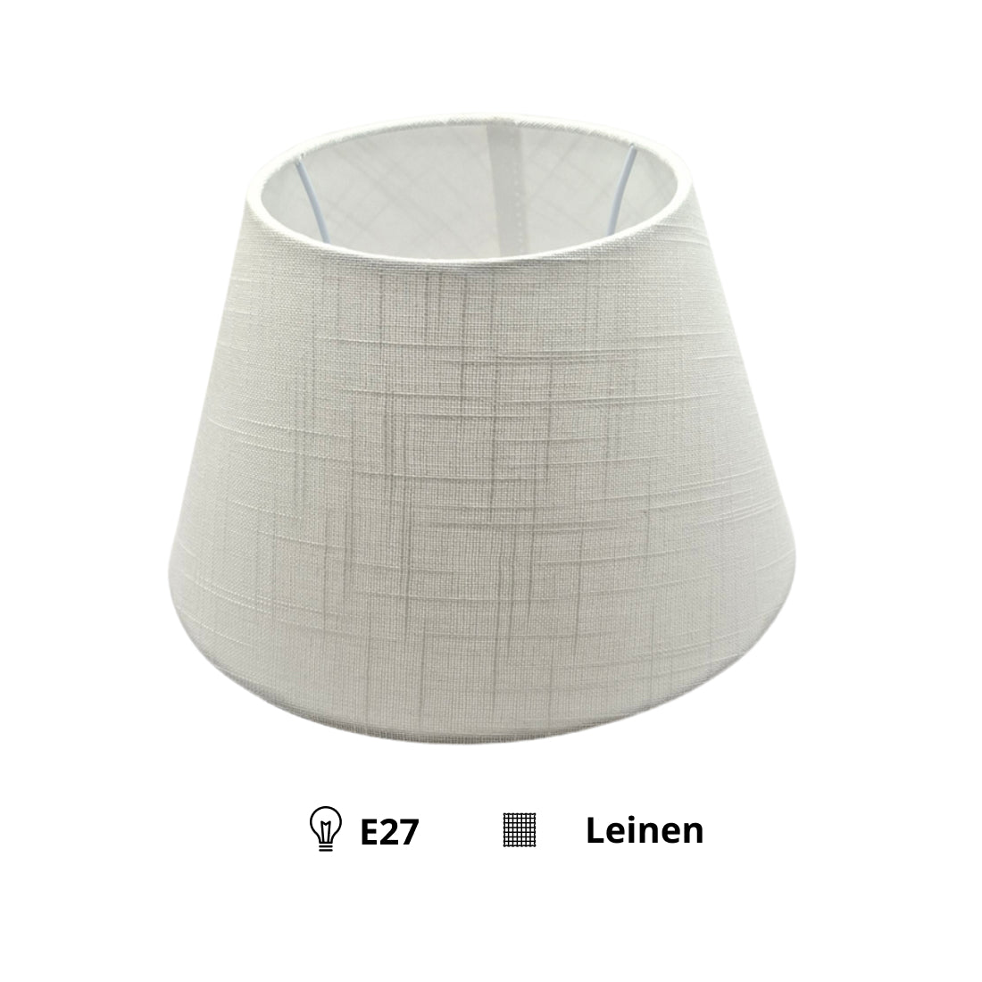 Deze moderne lampenkap in wit heeft een strakke uitstraling. Perfect voor het creëren van een frisse, lichte sfeer.