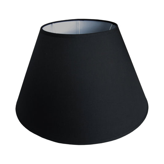 Zwarte lampenkap van Ø45 cm, perfect voor een eigentijdse touch in elke kamer. Creëert een warme en gezellige sfeer.