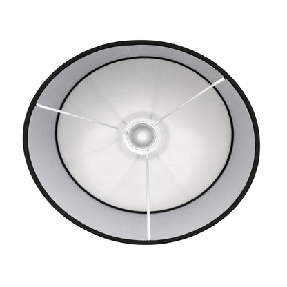 Deze zwarte lampenkap in drumvorm geeft een moderne uitstraling aan je interieur. Perfect voor sfeervolle verlichting.