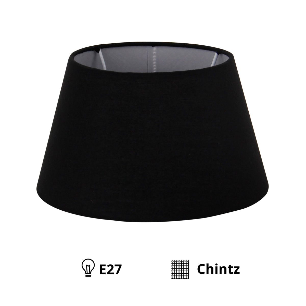 Deze zwarte lampenkap biedt een moderne uitstraling en past perfect in elke trendy inrichting.
