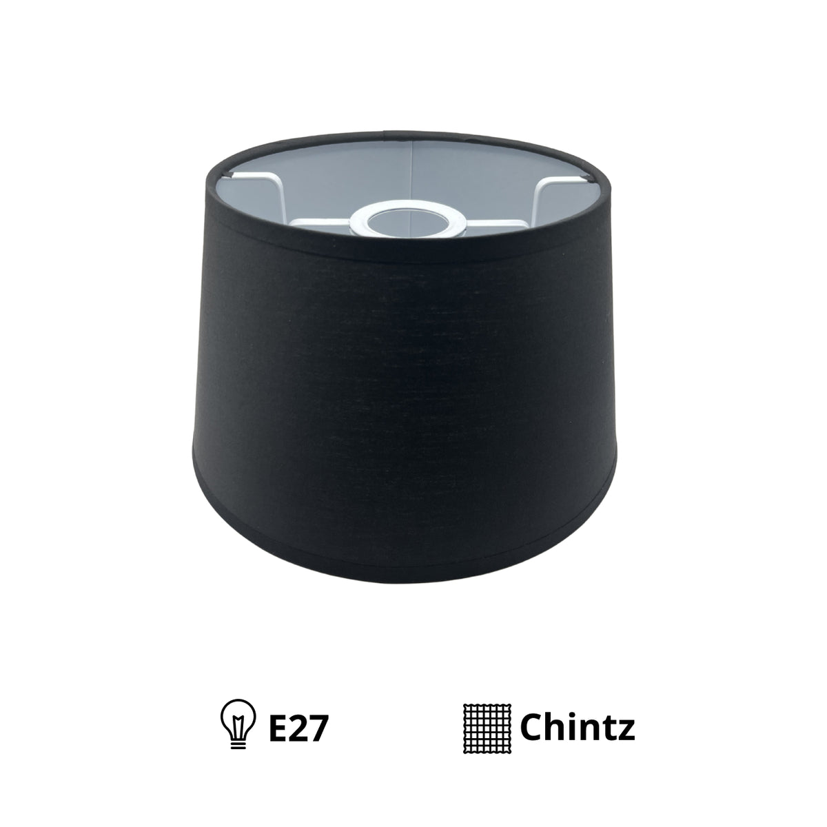 Deze zwarte lampenkap in moderne stijl voegt een eigentijdse flair toe aan elke ruimte.