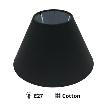 Deze zwarte lampenkap in detail toont een modern ontwerp. Perfect voor het creëren van een sfeervolle ambiance in huis.