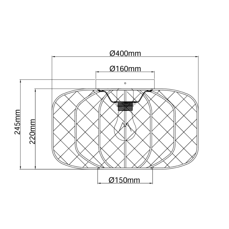 De crèmekleurige plafondlamp Lecce voegt warmte toe aan jouw interieur. Perfect voor een serene Japandi-sfeer.