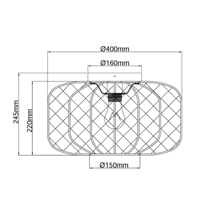 De crèmekleurige plafondlamp Lecce voegt warmte toe aan jouw interieur. Perfect voor een serene Japandi-sfeer.