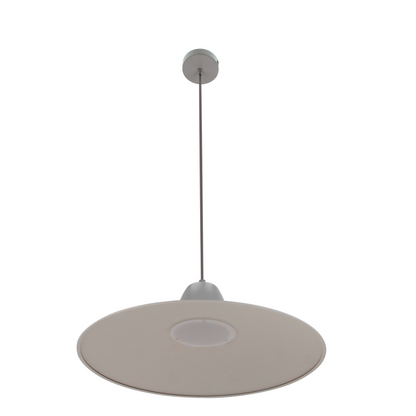 Detailweergave van de grijze Mantua hanglamp met industrieel karakter.