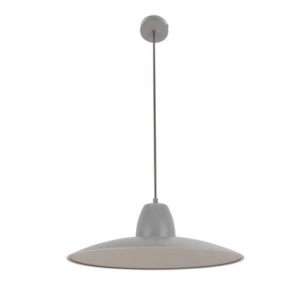Detail van de grijze Mantua hanglamp met industrieel design. Perfecte toevoeging voor een stoere, moderne inrichting.