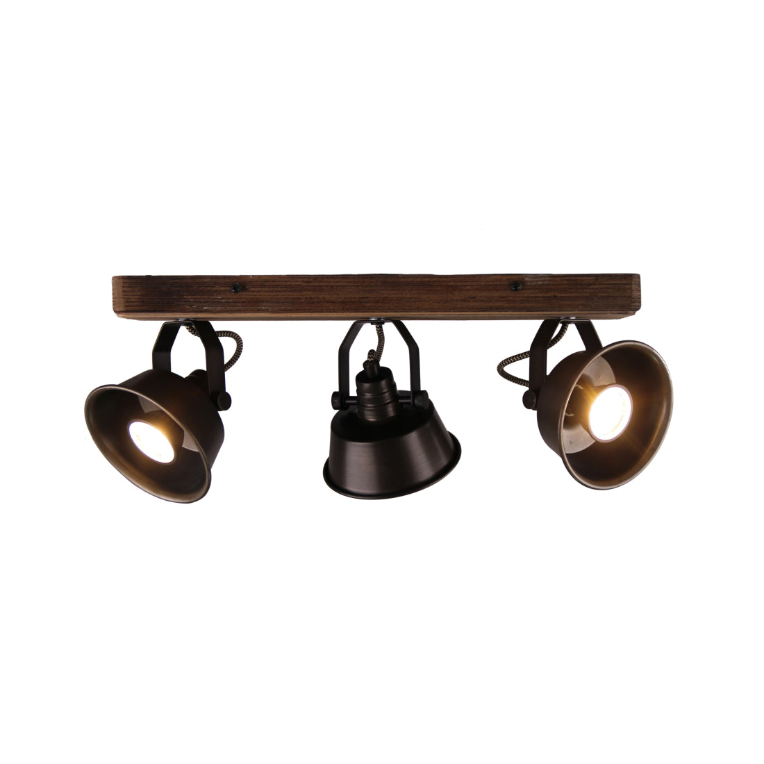 Strakke zwarte plafondlamp Max met drie lichtbronnen. Perfect voor een moderne en sfeervolle inrichting in elke ruimte.