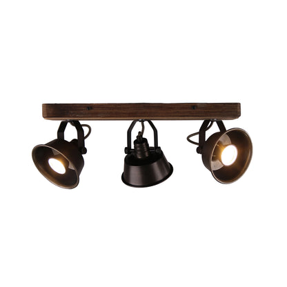 Strakke zwarte plafondlamp Max met drie lichtbronnen. Perfect voor een moderne en sfeervolle inrichting in elke ruimte.