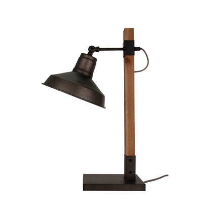 Zwart, minimalistisch ontwerp van de Max tafellamp. Perfect voor een moderne uitstraling op elke bureau of nachtkastje.