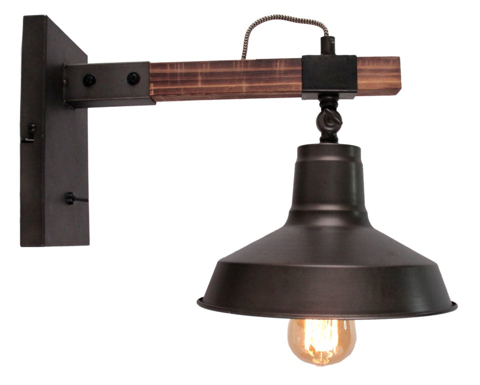 De zwarte Max wandlamp voegt een industrieel accent toe aan je interieur. Perfect voor sfeervolle verlichting aan de muur.