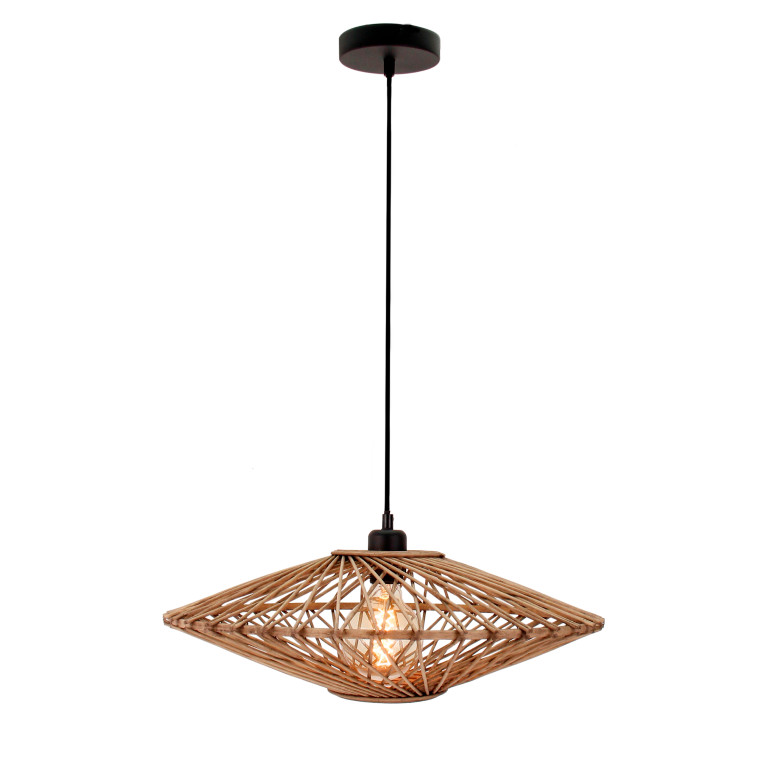 De moderne bruine hanglamp Nature Capello brengt warmte in jouw interieur. Perfect voor boven de eettafel of in de woonkamer.