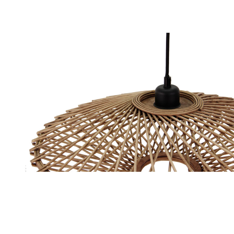 De bruine hanglamp Nature Capello voegt een moderne flair toe aan uw interieur.