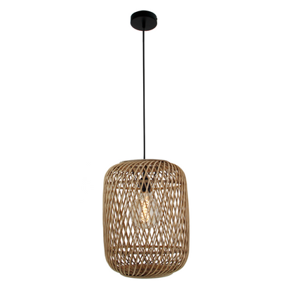 De bruine Nature Diagonaal hanglamp geeft een warme, landelijke sfeer. Perfect voor boven de eettafel of in de woonruimte.