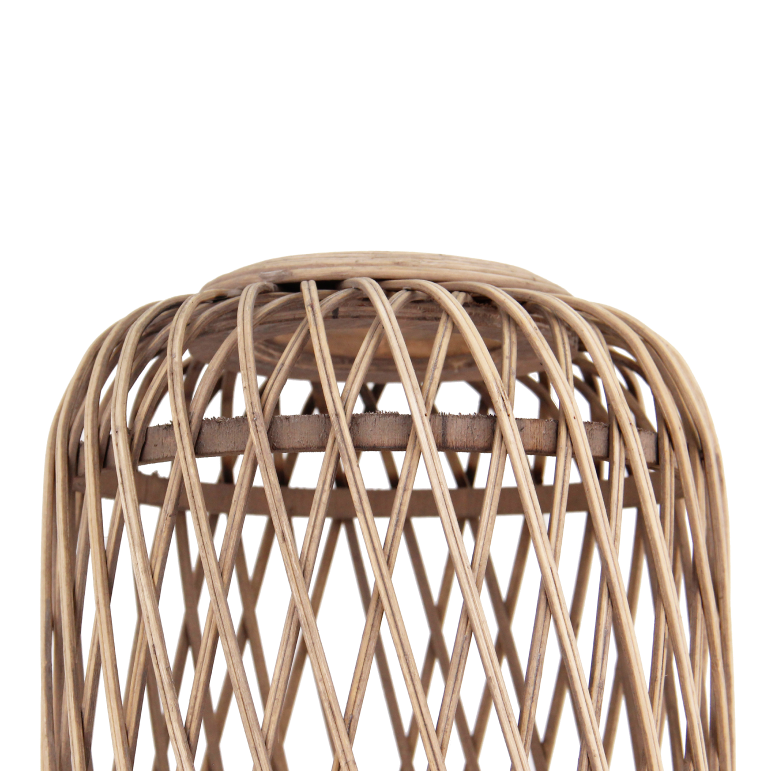 Bijzondere beige tafellamp uit de Nature Diagonaal serie. Voegt een warme, landelijke sfeer toe aan jouw interieur.