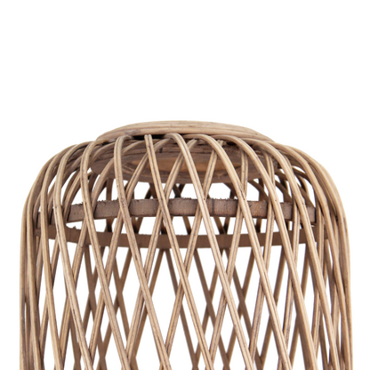 Bijzondere beige tafellamp uit de Nature Diagonaal serie. Voegt een warme, landelijke sfeer toe aan jouw interieur.