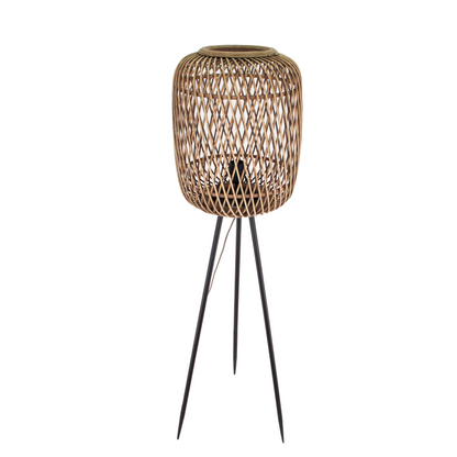 Beige vloerlamp uit de Nature Diagonaal serie, perfect voor een landelijke sfeer.