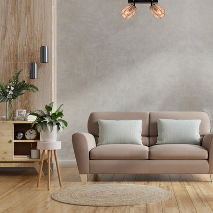Natuurlijke bruin tint en unieke jute afwerking maken deze plafondlamp perfect voor een landelijke sfeer.