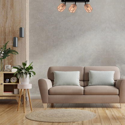 Deze bruine plafondlamp uit de Nature Jute serie voegt een warme, landelijke sfeer toe aan je interieur.