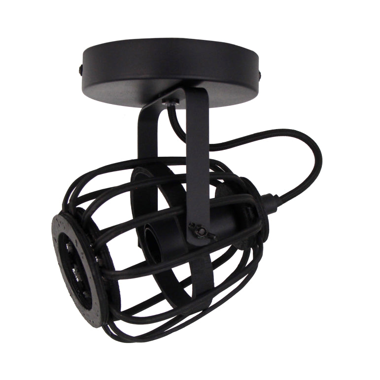 Sleek black ceiling light in a unique trapeze design. Perfect for rustic spaces, it adds character and warmth.