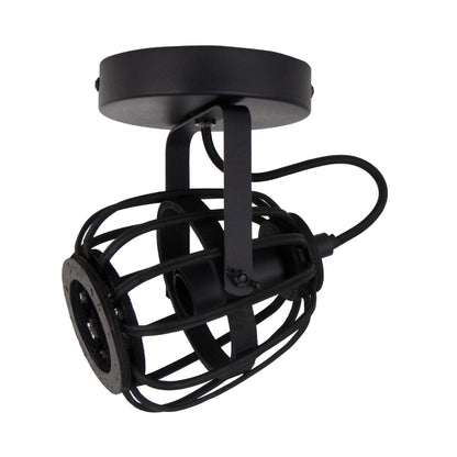 Sleek black ceiling light in a unique trapeze design. Perfect for rustic spaces, it adds character and warmth.
