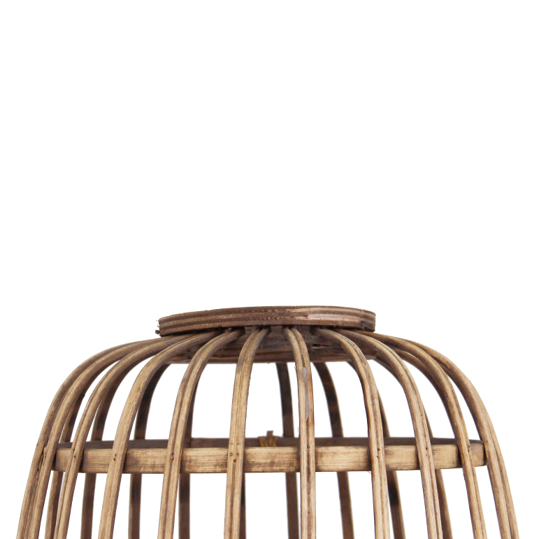 Natuurlijke bruine tafellamp uit de Nature Trapeze serie. Voegt een warme, landelijke sfeer toe aan je interieur.