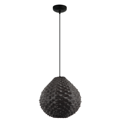 Een prachtig detail van de bruine Nature Treccia hanglamp. Deze lamp voegt een warm, natuurlijk element toe aan je interieur.