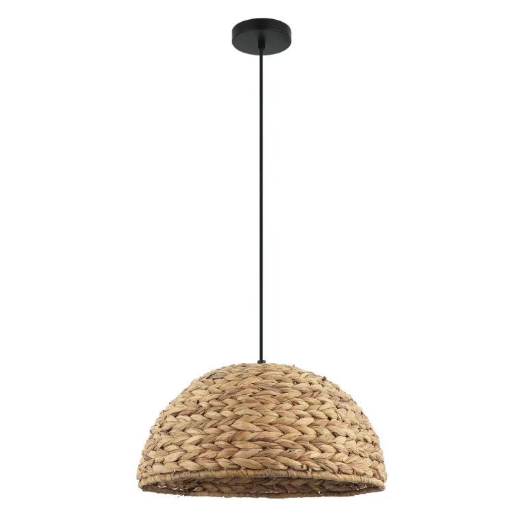 De bohemian hanglamp Nature Treccia in bruin voegt warmte toe aan jouw interieur.