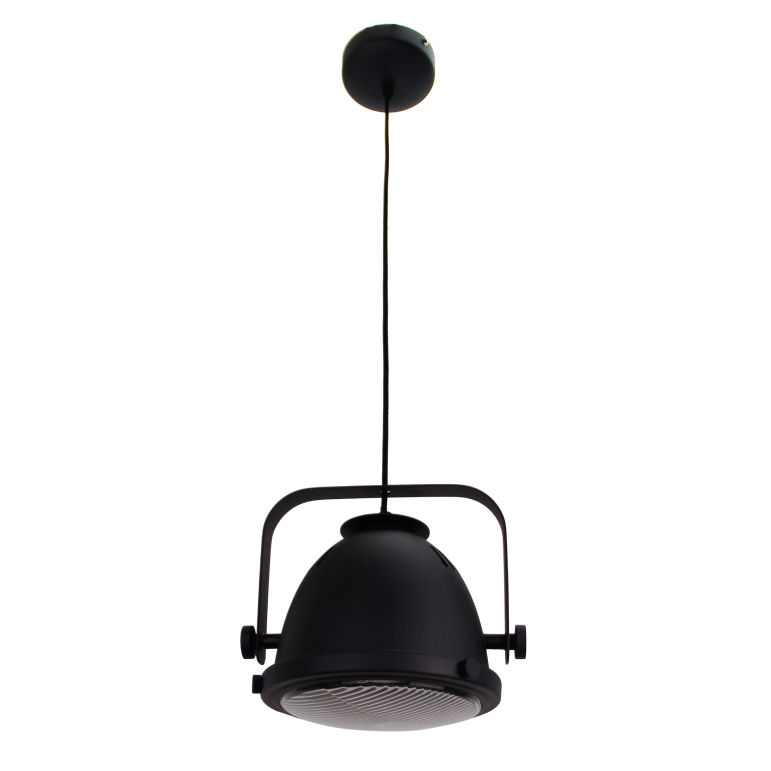 De zwarte hanglamp uit de Nero-serie straalt industriële charme uit.