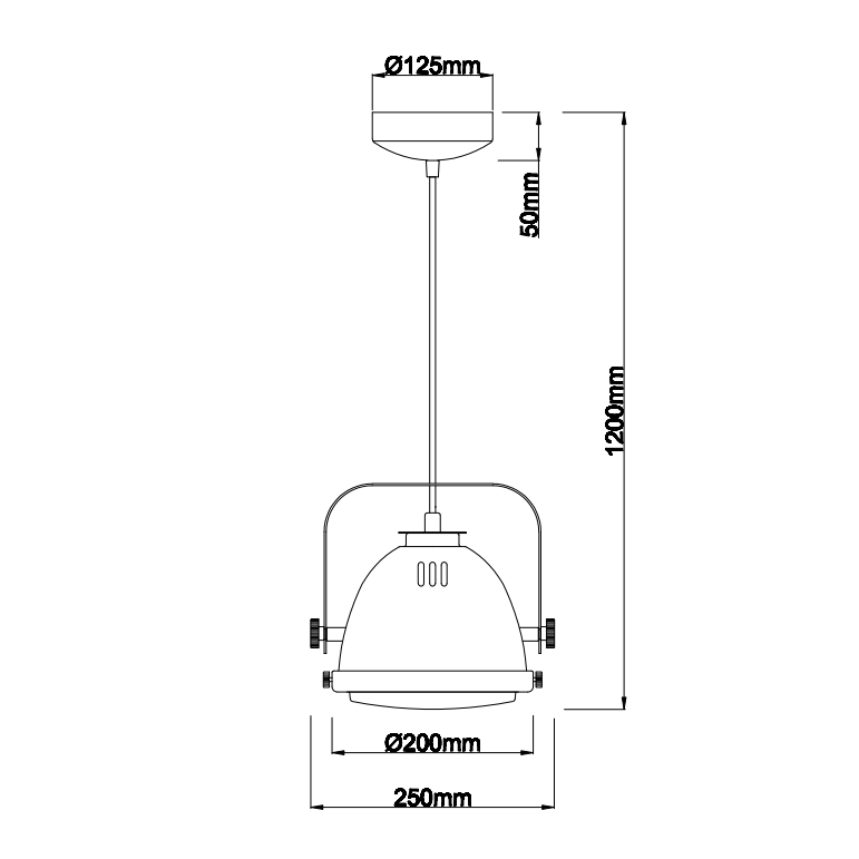 De zwarte hanglamp Nero met industrieel karakter. Een prachtig accent voor boven de eettafel of in de woonkamer.