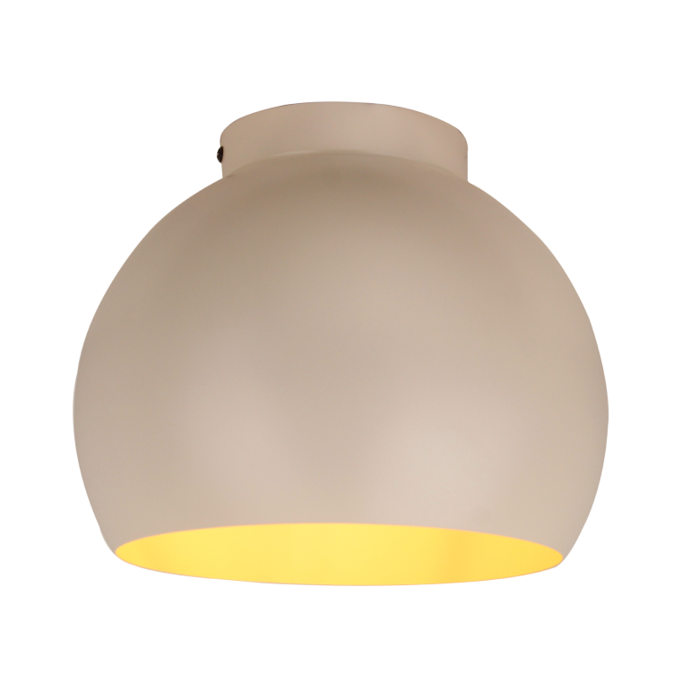 Moderne plafondlamp Occhio in crème voor een warm, sfeervol licht. Perfect voor elke eigentijdse interieurstijl.