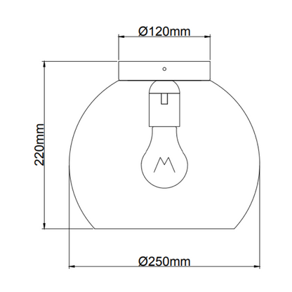 Deze taupe plafondlamp van de Occhio-serie valt op door zijn moderne uitstraling. Perfect voor een eigentijdse sfeer.