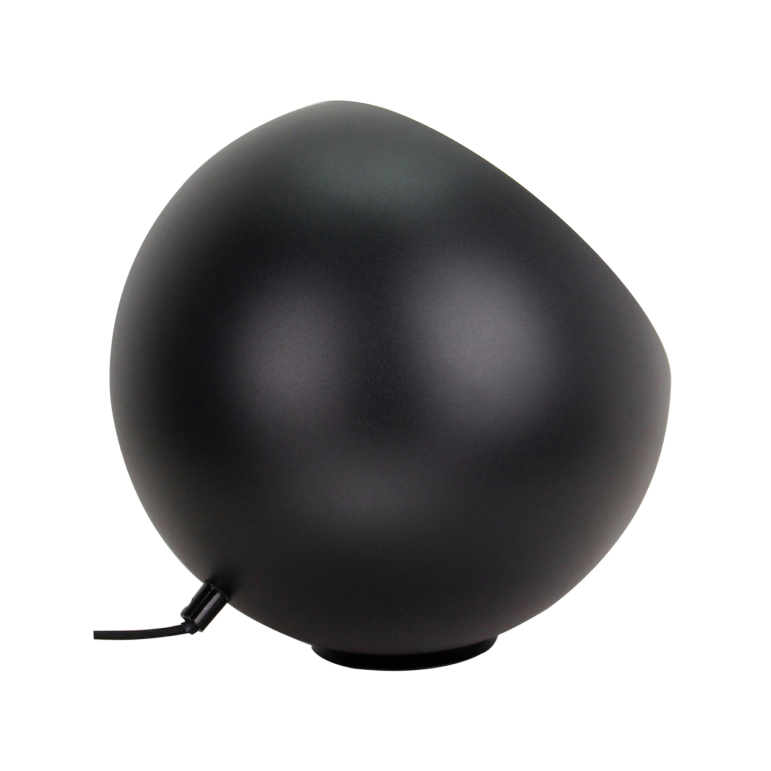 Deze zwarte tafellamp uit de Occhio-serie heeft een modern ontwerp.