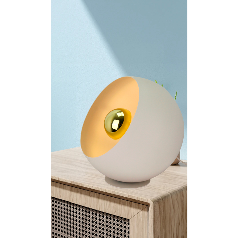 Warm cream tones define this modern Occhio floor lamp. Perfect for creating a cozy ambiance in any contemporary space.